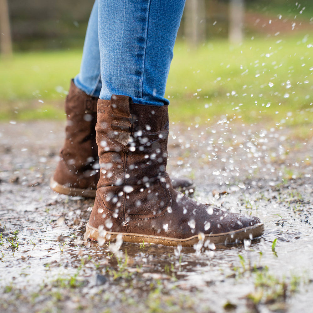 BLSN-400W brown: Winter Barefoot Boots for Women – BLUSUN